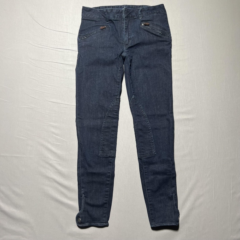 Ralph Lauren Sport Pants Womens 25 Denim‎ Equestrian Button Riding Rider Jeans